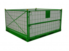 Universality-Metal returnable pallet cage-